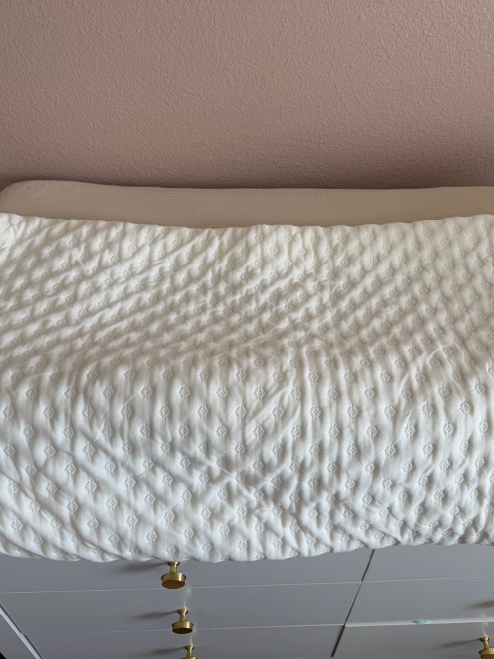 Nook White Quilted Changing Pad Cover. Never Used